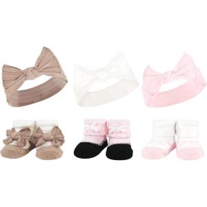 imageHudson Baby Girls Headband and Socks GiftsetPink Taupe