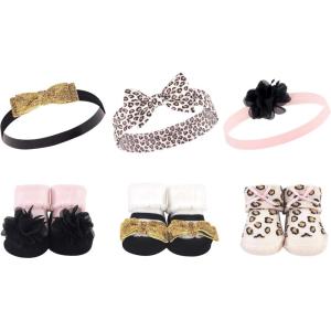 imageHudson Baby Girls Headband and Socks GiftsetPretty Leopard
