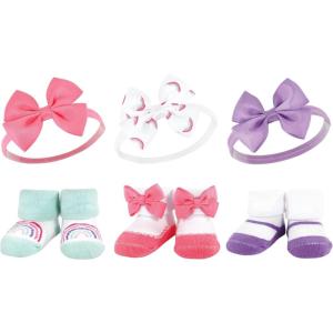 imageHudson Baby Girls Headband and Socks GiftsetPurple Rainbow