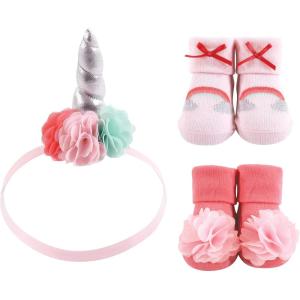 imageHudson Baby Girls Headband and Socks GiftsetRainbow