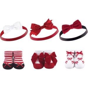 imageHudson Baby Girls Headband and Socks GiftsetRed Bows