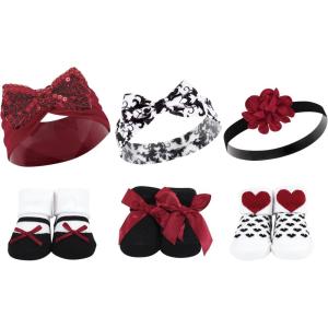 imageHudson Baby Girls Headband and Socks GiftsetRed Sequin