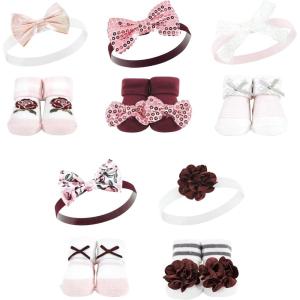imageHudson Baby Girls Headband and Socks GiftsetRose 10piece