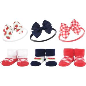 imageHudson Baby Girls Headband and Socks GiftsetWatermelon