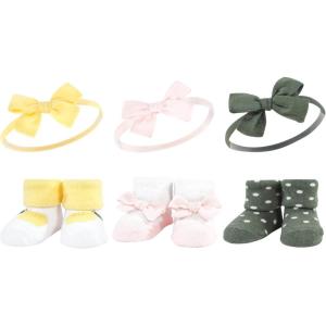 imageHudson Baby Girls Headband and Socks GiftsetYellow Green Lemon