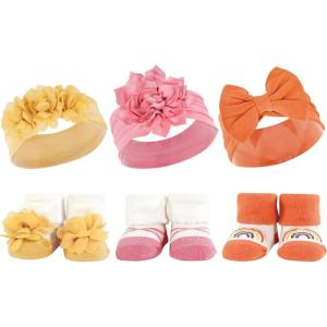 imageHudson Baby Girls Headband and Socks GiftsetYellow Orange