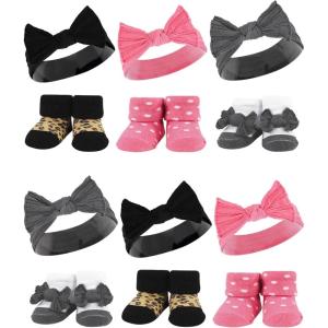 imageHudson Baby Unisex Baby Long Sleeve Plush Faux Fur Sleeping Bag Wearable BlanketBlack Wild Rose Leopard