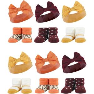 imageHudson Baby Unisex Baby Long Sleeve Plush Faux Fur Sleeping Bag Wearable BlanketBurgundy Orange