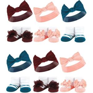 imageHudson Baby Unisex Baby Long Sleeve Plush Faux Fur Sleeping Bag Wearable BlanketBurgundy Teal
