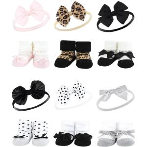 imageHudson Baby Unisex Baby Long Sleeve Plush Faux Fur Sleeping Bag Wearable BlanketLeopard Black Silver