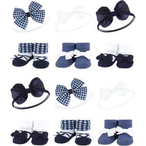 imageHudson Baby Unisex Baby Long Sleeve Plush Faux Fur Sleeping Bag Wearable BlanketNavy Gingham