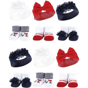 imageHudson Baby Unisex Baby Long Sleeve Plush Faux Fur Sleeping Bag Wearable BlanketNavy Red