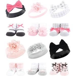 imageHudson Baby Unisex Baby Long Sleeve Plush Faux Fur Sleeping Bag Wearable BlanketPink Charcoal Pink Black Gray