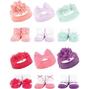 imageHudson Baby Unisex Baby Long Sleeve Plush Faux Fur Sleeping Bag Wearable BlanketPink Purple Mint Pink Purple