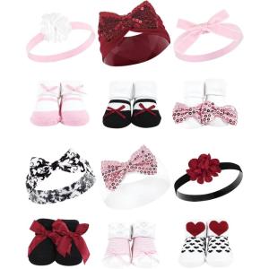imageHudson Baby Unisex Baby Long Sleeve Plush Faux Fur Sleeping Bag Wearable BlanketPink Sequin Red Sequin