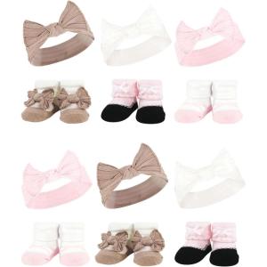 imageHudson Baby Unisex Baby Long Sleeve Plush Faux Fur Sleeping Bag Wearable BlanketPink Taupe