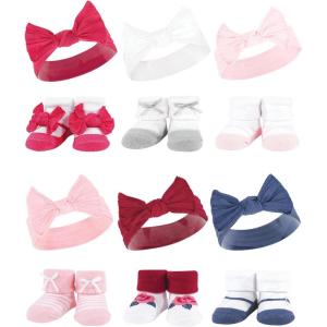 imageHudson Baby Unisex Baby Long Sleeve Plush Faux Fur Sleeping Bag Wearable BlanketPink White Pink Blue