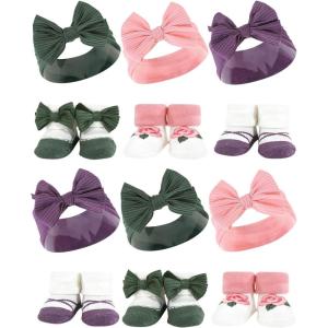 imageHudson Baby Unisex Baby Long Sleeve Plush Faux Fur Sleeping Bag Wearable BlanketPurple Green