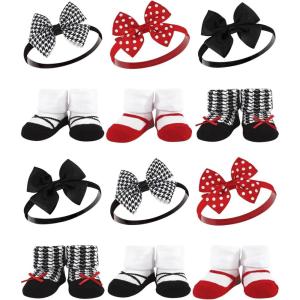 imageHudson Baby Unisex Baby Long Sleeve Plush Faux Fur Sleeping Bag Wearable BlanketRed Houndstooth
