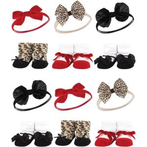 imageHudson Baby Unisex Baby Long Sleeve Plush Faux Fur Sleeping Bag Wearable BlanketRed Leopard