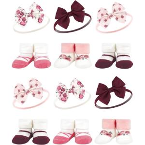imageHudson Baby Unisex Baby Long Sleeve Plush Faux Fur Sleeping Bag Wearable BlanketRose