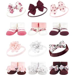 imageHudson Baby Unisex Baby Long Sleeve Plush Faux Fur Sleeping Bag Wearable BlanketRose Pink Burgundy
