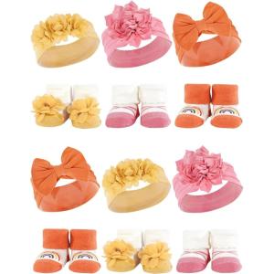 imageHudson Baby Unisex Baby Long Sleeve Plush Faux Fur Sleeping Bag Wearable BlanketYellow Orange