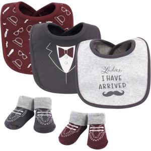 imageHudson Baby Unisex BabyCotton Bib and Sock SetLadies I Have Arrived