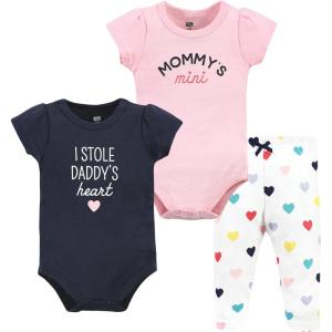 imageHudson Baby Unisex Cotton Bodysuit and Pant SetBold Mom Dad