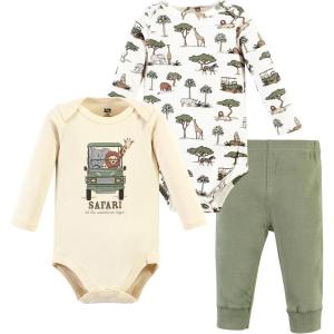 imageHudson Baby Unisex Cotton Bodysuit and Pant SetGoing on Safari Long Sleeve