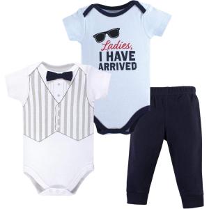 imageHudson Baby Unisex Cotton Bodysuit and Pant SetLadies I Have Arrived