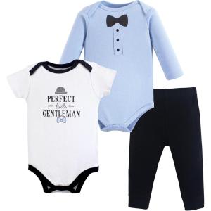 imageHudson Baby Unisex Cotton Bodysuit and Pant SetLittle Gentleman