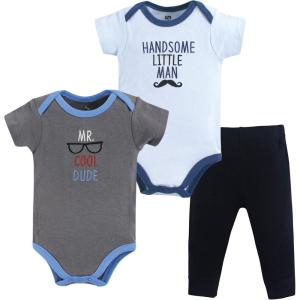 imageHudson Baby Unisex Cotton Bodysuit and Pant SetMr Cool Dude