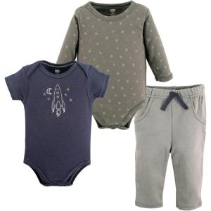 imageHudson Baby Unisex Cotton Bodysuit and Pant SetRocket