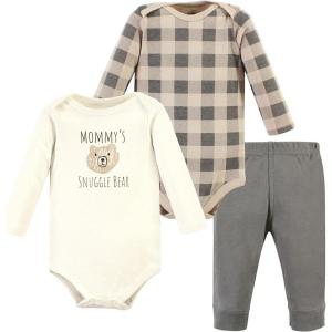 imageHudson Baby Unisex Cotton Bodysuit and Pant SetSnuggle Bear