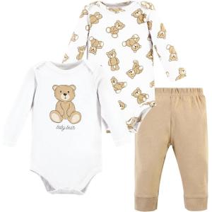 imageHudson Baby Unisex Cotton Bodysuit and Pant SetTeddy Bears