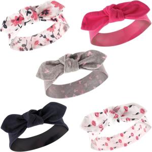 imageHudson Baby Unisex Cotton and Synthetic Headbands Botanical 024 Months