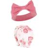 imageHudson Baby Baby Girls Cotton Headband and Scratch Mitten SetBlush Rose Leopard