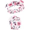 imageHudson Baby Baby Girls Cotton Headband and Scratch Mitten SetBotanical