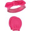 imageHudson Baby Baby Girls Cotton Headband and Scratch Mitten SetBotanical