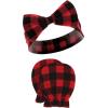 imageHudson Baby Baby Girls Cotton Headband and Scratch Mitten SetChristmas Tree Truck