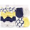 imageHudson Baby Baby Girls Cotton Headband and Scratch Mitten SetDaisy
