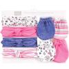 imageHudson Baby Baby Girls Cotton Headband and Scratch Mitten SetDoodle
