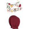 imageHudson Baby Baby Girls Cotton Headband and Scratch Mitten SetFall Botanical