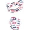 imageHudson Baby Baby Girls Cotton Headband and Scratch Mitten SetFeathers