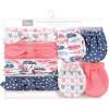 imageHudson Baby Baby Girls Cotton Headband and Scratch Mitten SetFeathers