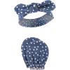 imageHudson Baby Baby Girls Cotton Headband and Scratch Mitten SetFeathers