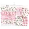 imageHudson Baby Baby Girls Cotton Headband and Scratch Mitten SetGingham Floral