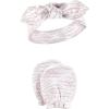 imageHudson Baby Baby Girls Cotton Headband and Scratch Mitten SetGray Feather