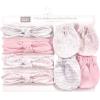 imageHudson Baby Baby Girls Cotton Headband and Scratch Mitten SetGray Feather